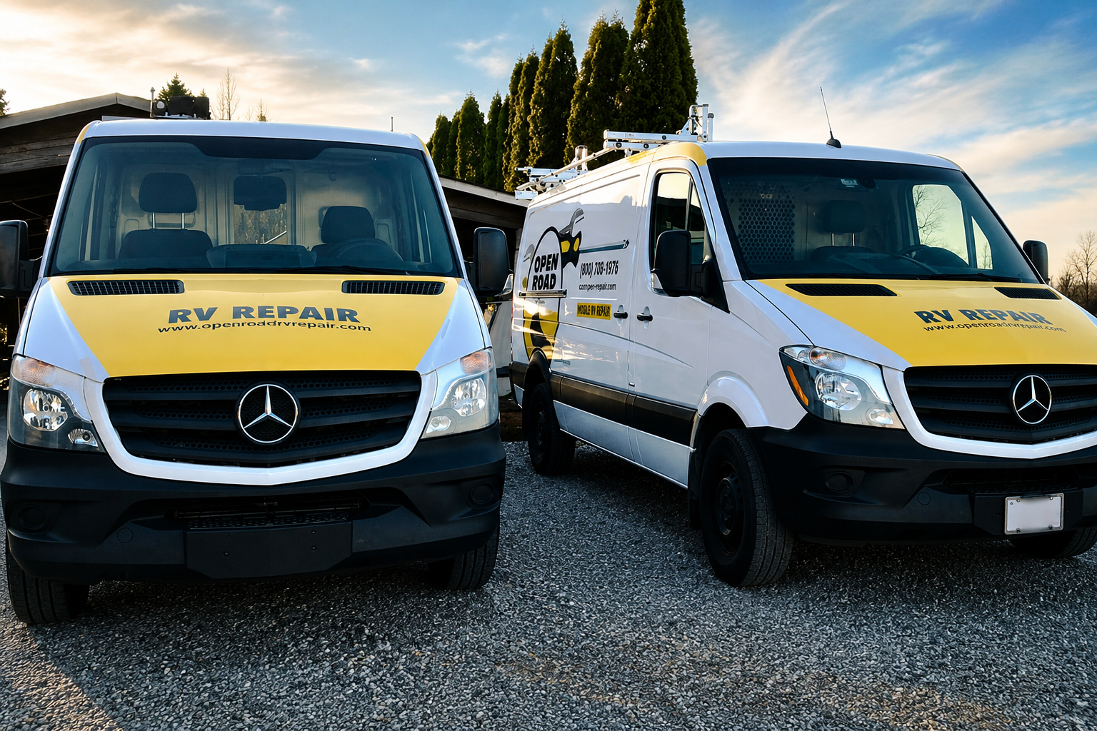 Open Road Mobile RV Repair service vans